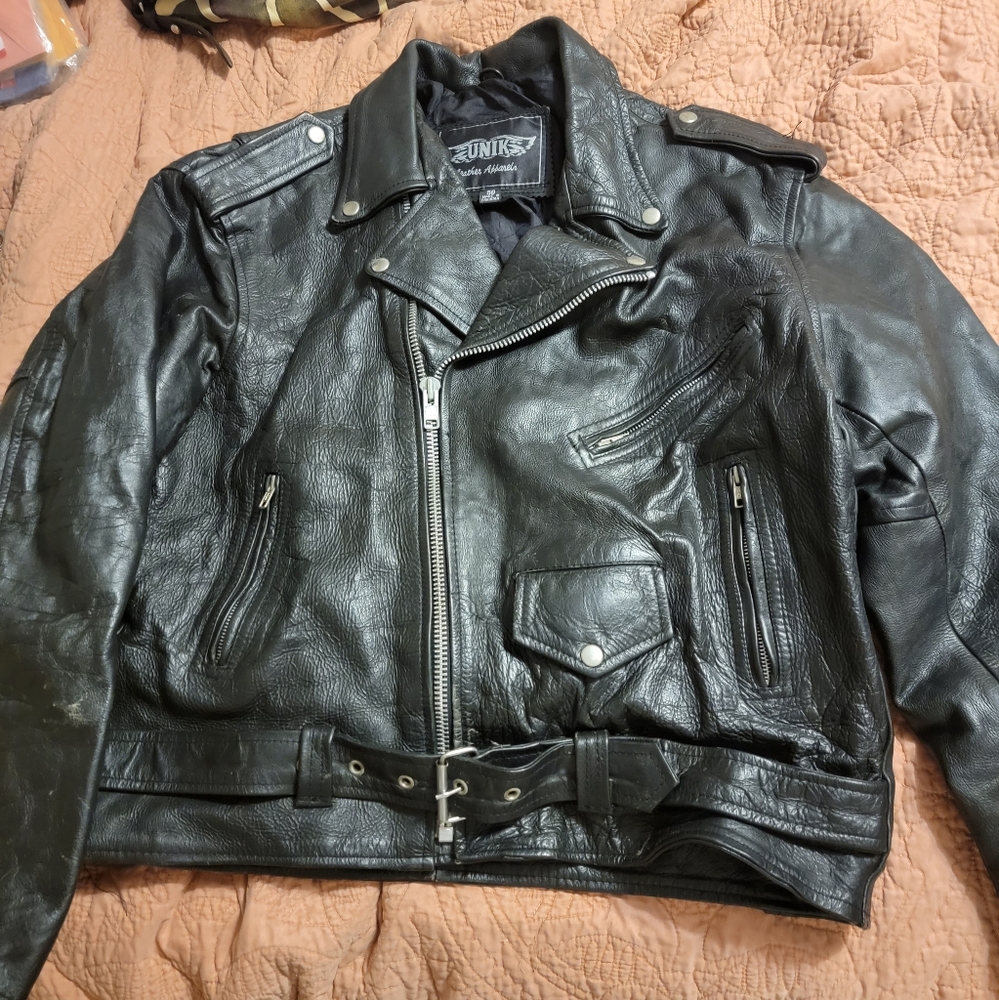 Men's Unik leather jacket size 50